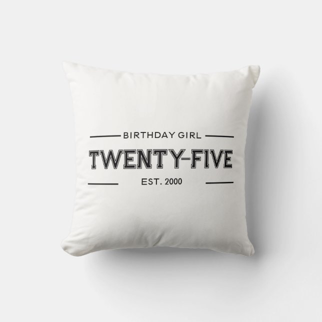 Cojín Decorativo Cusomized Birthday Girl (Anverso)