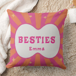 Cojín Decorativo Custom "Besties" Sunburst Personalized Pillow – Em