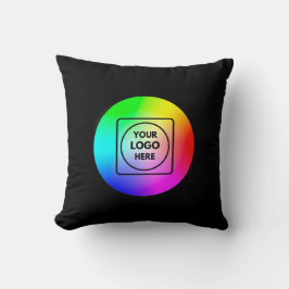 Cojín Decorativo Custom Business Logo Personalized Throw Pillow