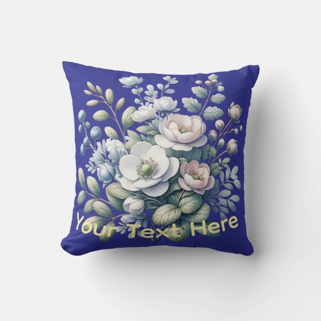 Cojín Decorativo Custom design blue (Anverso)