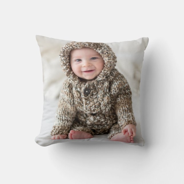 Cojín Decorativo Custom Double Sided Family Photo (Anverso)