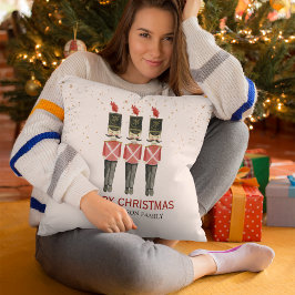 Cojín Decorativo Custom Elegant Merry Christmas Nutcracker