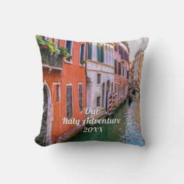 Cojín Decorativo Custom Family Italy Trip Photo