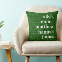 Custom Grandchildren Names Green Home Grass