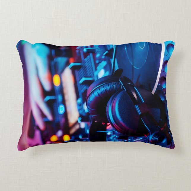 Cojín Decorativo Custom Made Music Throw Pillow  (Anverso)