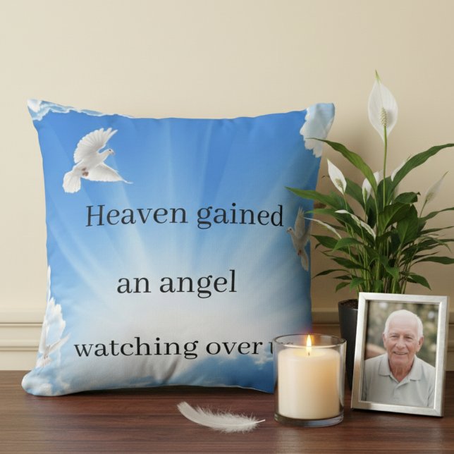 Cojín Decorativo “Custom Memorial Pillow – Remember Your Loved One (Subido por el creador)
