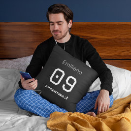 Cojín Decorativo Custom Monochromatic Argentinian National Team 