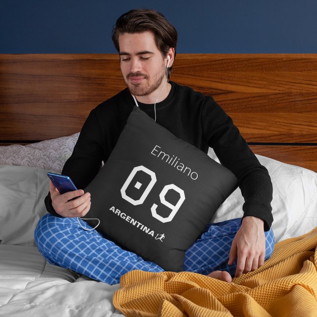 Cojín Decorativo Custom Monochromatic Argentinian National Team  (Subido por el creador)