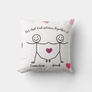 Cojín Decorativo Custom Personalized Valentines Pillow