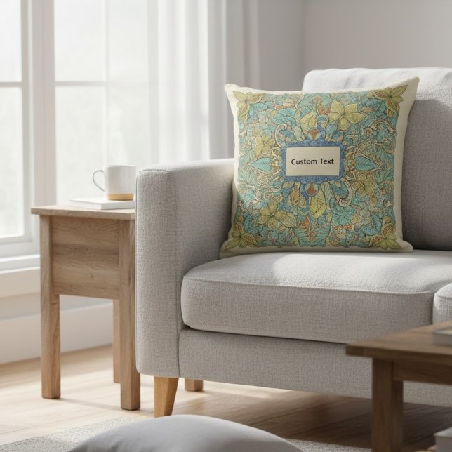 Cojín Decorativo Custom Text Zentangle Mandala Pillow (Subido por el creador)