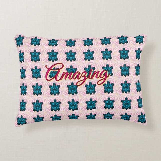 Cojín Decorativo Custom turtle pattern Sherpa Blanket (Anverso)