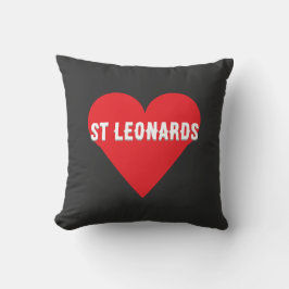 Cojín Decorativo Custom your city or St Leonards heart Throw Pillow
