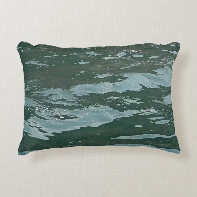 Cojín Decorativo Customisable Azure Oceans Abstract Sea Water Coast (Anverso)