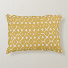 Cojín Decorativo Customizable Boho Mustard Diamonds Cushion