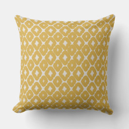 Cojín Decorativo Customizable Boho Mustard Diamonds Cushion