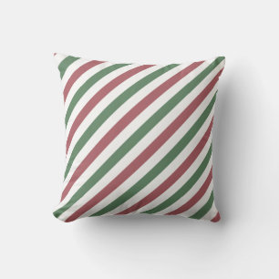 Cojín Decorativo Customizable Pastel Christmas Stripes