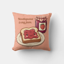 Cojín Decorativo [Customize] is my jam - cute jam and toast cartoon