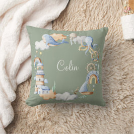 Cojín Decorativo Cuta acuarela Nautical Ocean Boy Nursery