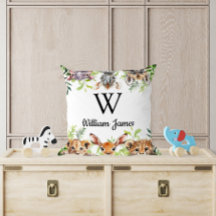 Cute acuarela Safari Animal Nursera