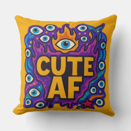 Cojín Decorativo Cute AF Throw Pillow