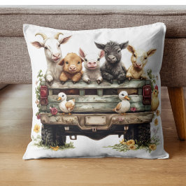 Cojín Decorativo Cute Animal Farm On Pillow