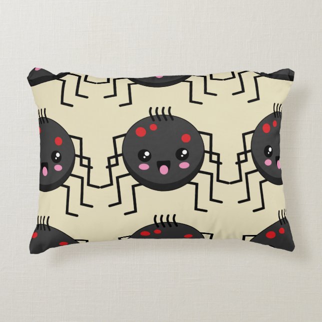 Cojín Decorativo Cute araña Kawaii (Anverso)