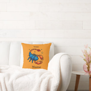 Cojín Decorativo Cute Arte Pop Signo Zodiacal Escorpio Horóscopo