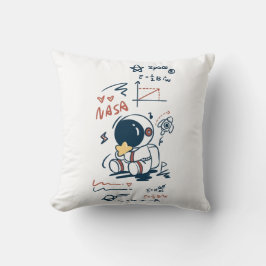 Cojín Decorativo Cute Astronaut Space Cartoon Throw Pillow