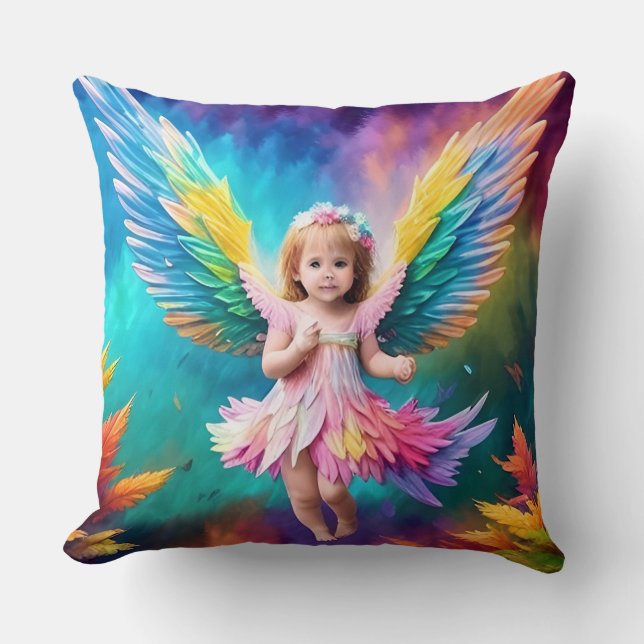 Cojín Decorativo Cute Baby Angel Wings Art-38424 (Anverso)