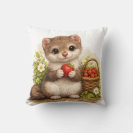 Cojín Decorativo Cute Baby Animal Strawberry Pillow Kawaii