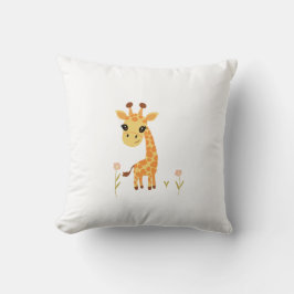 Cojín Decorativo Cute Baby Giraffe Boho