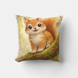 Cojín Decorativo Cute Baby Squirrel Kawaii Woodland Animal Nursery 