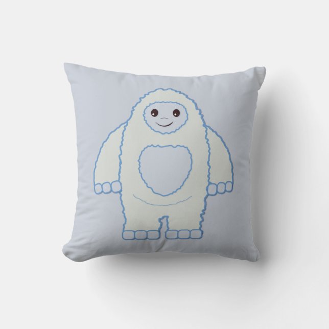 Cojín Decorativo Cute Baby Yeti (Anverso)