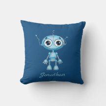 Cute Blue Robot Baby Boy Nursery