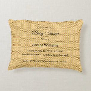 Cojín Decorativo Cute Boho Baby Shower Género neutro, Personalizabl