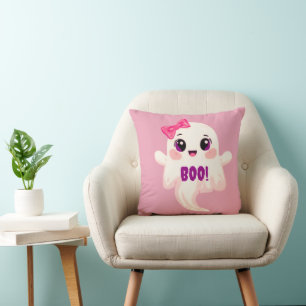 Cojín Decorativo Cute Boo femenina! Fantasma
