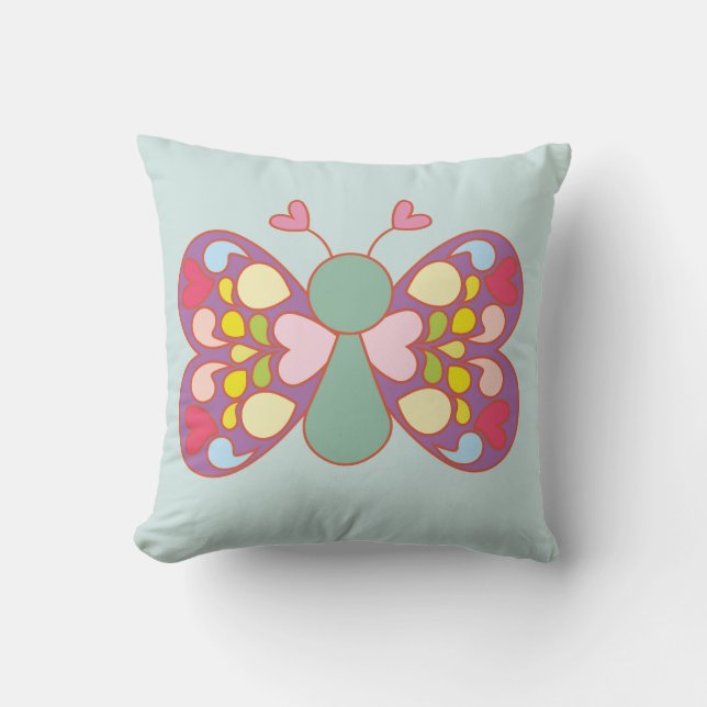 Cojín Decorativo Cute butterfly (Anverso)