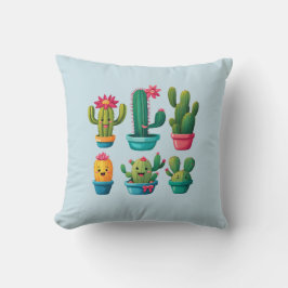 Cojín Decorativo Cute Cactus