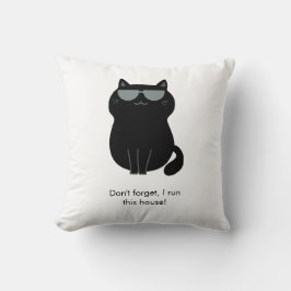 Cojín Decorativo Cute Cat - I run this house now!