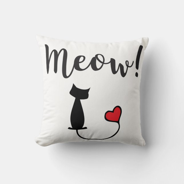 COJÍN DECORATIVO CUTE CAT PILLOW (Anverso)