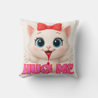 Cojín Decorativo Cute Cat Pillow – Kawaii Kitty Home Decor Design