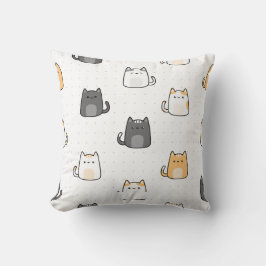 Cojín Decorativo Cute Cats Pillow – Adorable Cat Home Decor