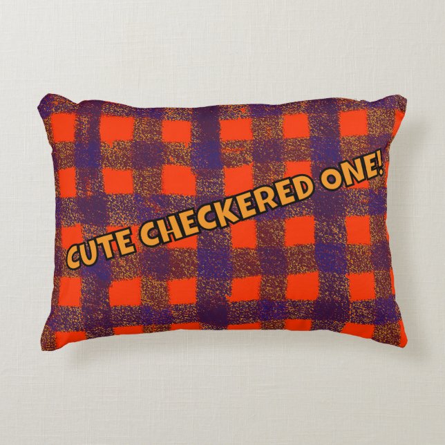 COJÍN DECORATIVO ¡CUTE CHEQUEADA UNA! (Anverso)