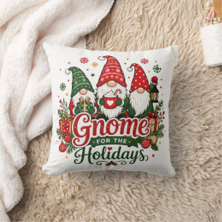 Cojín Decorativo Cute Christmas Gnomes Holiday Design