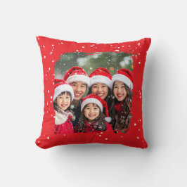 Cojín Decorativo Cute Christmas Snow Family Photo