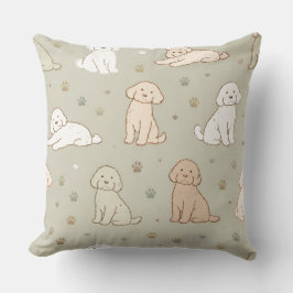 Cojín Decorativo Cute Cockapoo Pattern | Dog Lover Cushion