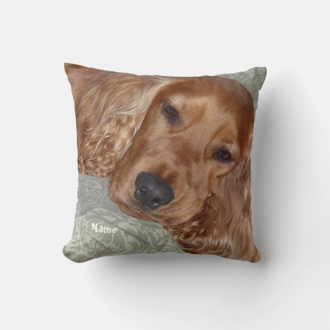 Cojín Decorativo Cute Cocker Spaniel Gifts personalizado (Anverso)