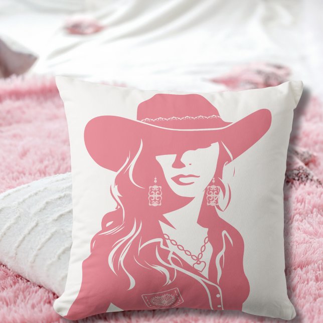 Cojín Decorativo Cute Coquette Pink Cowgirl Moda occidental (Subido por el creador)