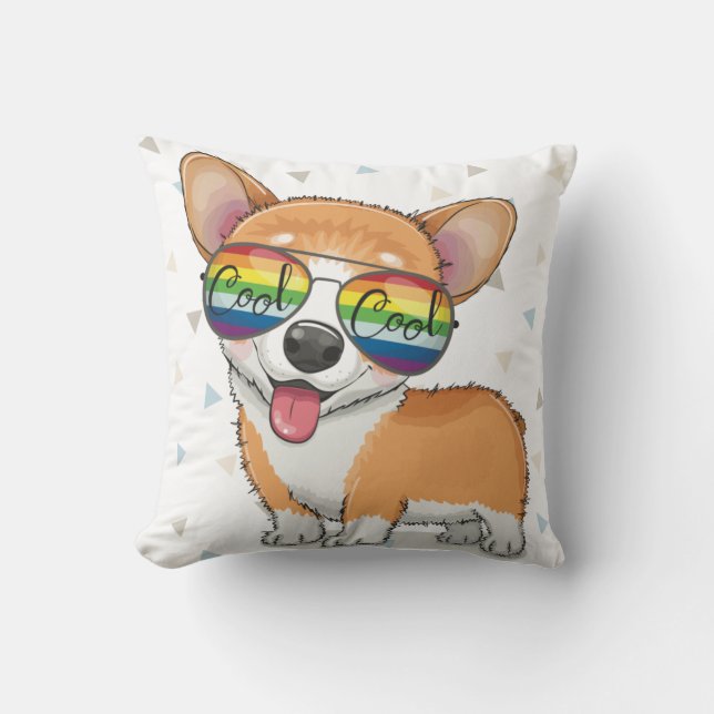 Cojín Decorativo Cute Corgi (Anverso)