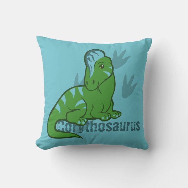 Cojín Decorativo Cute Corythosaurus (Anverso)